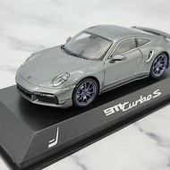 [Orphan] Mini Cut 1/43 Produced by Porsche 911 Turbo S GT Silver Limited Edition Minichamps Alloy Ma