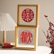 Log Double Sided Glass Photo Frame Square 4x6 7 Inch 8 Transparent YFKI