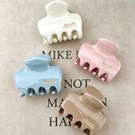 4pcs/1pc Women Small White, Khaki, Pink, Blue Lightweight Plastic Hair Clips, Fashionable Versatile 