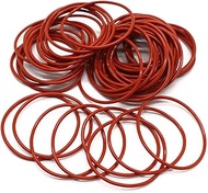 Boxonly 30 PCS O-Rings Silicone Round Seal Grommets 112mm OD 105mm ID 3.5mm Width O Rings Washer Sea
