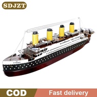 Color Titanic Puzzle DIY Cruise Ship Assembled Model Kits Children Educational Toys
