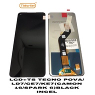 LCD+TS TECNO POVA/LD7/CE7/KE7 (CAMON 16/SPARK 6) BLACK INCELL