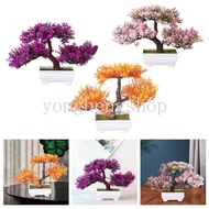 Artificial Plastic Plants Pine Bonsai Small Tree Pot Fake Potted Plant Home Room Table Ornaments Garden Decoration