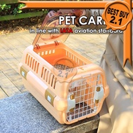 Pet Carrier Cat Carrier Portable Travel Box Cat Dog Carrier Box Pet Cage Sangkar Kucing