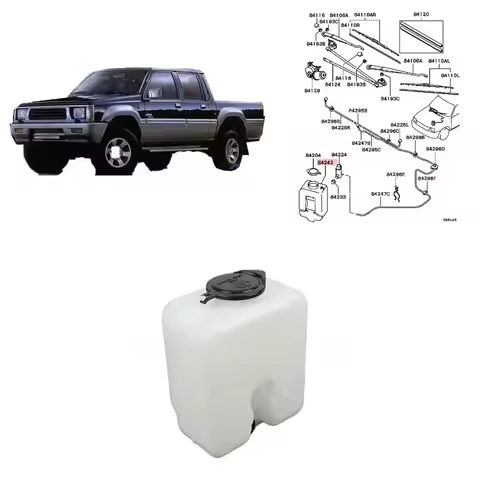 K74T 1 Pcs Windscreen Washer Tank for L200 Pickup 1996-2007 Front Windshield Glass Washer Bottle for