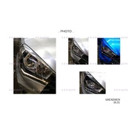 Perodua Myvi ICON 2015 - 2017 Headlamp Lid Cover Eyebrow Eyelid Lip - Carbon Black Chrome Eye brow l