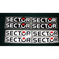 SECTOR 3M Helmet Sticker