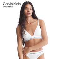 Calvin Klein เสื้อชั้นในผู้หญิง Modern Cotton Triangle Bralette (Removable Pads) รุ่น QF5650 100 - ส