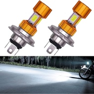 H4/P15D/BA20D LED Motorcycle Headlight Bulb - 1400LM 6000K Hi/Lo Beam, 4COB Technology