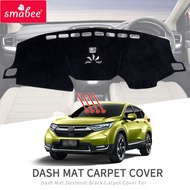 Smabee Dash Mat Dashmat Cover for Honda CRV CR-V 2017 2018 2019 Cr-v Accessories Non-slip Dashboard Pad Cover Mat Black Car