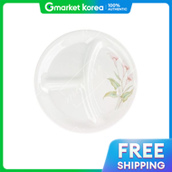 Corelle | Corelle Lily Three-Section Small Plate Appetizer Tableware Dish Round Plate Round Small Pl