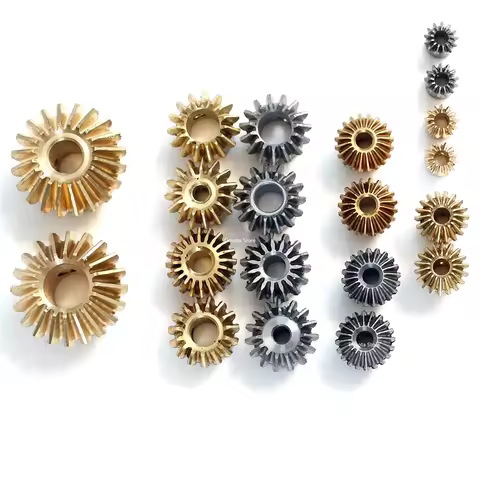 1PCS Transmission Bevel Gear 0.4M 0.5M 13T 18T 23T 25T Copper Steel Parts 0.8M 15T 1M 15T 20T 90-Deg