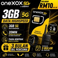 ONEXOX 3GB Simcard New Number Postpaid XOX Sim Card 4G/5G Data PLAN No Contract  Fully Hotspot