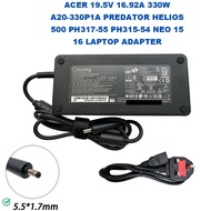 ACER 19.5V 16.92A 330W A20-330P1A PREDATOR HELIOS 500 PH317-55 PH315-54 NEO 15 16 LAPTOP ADAPTER