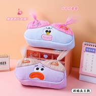 pensil box perempuan bekas pensil bekas pensil perempuan Fried Ugly Doll Plush Scrunchy Pencil Case 