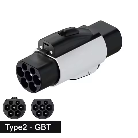 Type 2 to GBT Adapter 32A 7.2/22KW EV Charger Type2 to GBT China Standard Eletric Vehicle Converter 