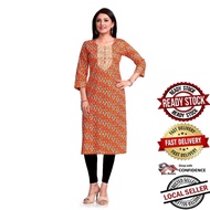 100% ORIGINAL READY STOCK Kurti Indian Women Kurtis Top Saree Sari Punjabi Suit Readymade Kurti UD13