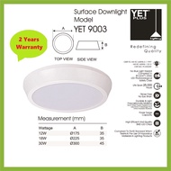 Yetplus 9003 Led Surface Downlight 12W (2 years warranty) Led downlight Lampu siling ceiling lightin