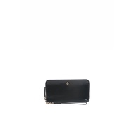 Tory Burch Emerson Patent Zip Around Continental Wallet In Black 162753