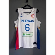 ♞Gilas Pilipinas White Jersey 2023 Clarkson #6