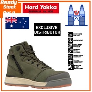 HARD YAKKA Y60329 3056 5-Inch Lace Side-Zip Safety Boot Olive Size 6-13