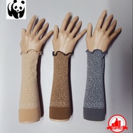 Handsock Muslimah Pendek Bunga vsox Handsock Tebal Pendek Muslimah