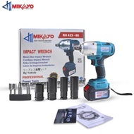 Impact Wrench Cordless 88V Mikayo Mesin Pembuka Baut / Mesin Impek / Impek Batre / Impek 2 Batre