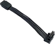 daier 12VHPWR PCI-e 5.0 16 Pin Female to Male Extension Cable,90 Degree Angle 600W 16AWG GPU Power A