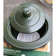 Minh Long ceramic health pot 1 liter round rim - 1L health care ceramic pot