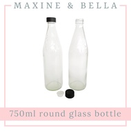(10 bottles) 750ml round glass bottle / tuak bottle
