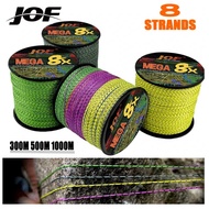 Jof Strong Fishing Rope Durable Carp Bass Fishing Line 4X/8X Strands 100M Max Drag 78 Lb Extreme Flo