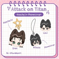 [Ufoundmyart] Keychain Phonestrap Attack on Titan