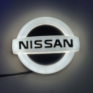 Nissan Logo Car Accessories LED Light Logo Emblems Front Rear Bumper Logo For Nissan Cars