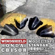 WINDSHIELD NEW CB150R MODEL CARBON VISOR WINDSHIELD CB150 OLD NEW NSB899