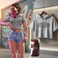 Lucia GTA 6 BADDIE Cropped Short Sleeve Hoodie
