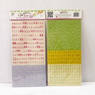 Prima Marketing 12"x12" Cardstock Alphabet Stickers Yuki (For Scrapbooks, Journals)
