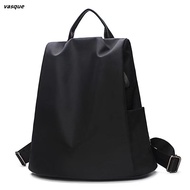 Ladies Anti-Theft All-Match Backpack Fashion Leisure Travel Solid Color School Bag Backpack