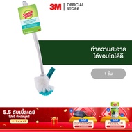 3M™ Scotch-Brite® สก๊อตช์-ไบรต์ แปรงขัดโถสุขภัณฑ์ (ไม่มีแคดดี้) Scotch-Brite Toilet Bowl &amp; Rim Brush รุ่นแอนตี้แบคทีเรีย ด้ามจับถนัดมือ ไม่ลื่น