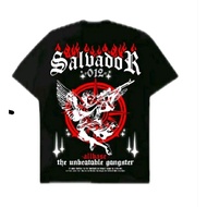 SALVADOR the unbeatable gangster t-shirt, men's distro t-shirt adultWanita