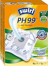 Swirl 220984 PH 99 MicroPor Plus Vacuum Cleaner Bags for AEG and Electrolux Vacuum Cleaners Anti-Allergenic Permanently High Suction Performance Pack of 4 Including Filter White