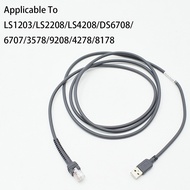 Zebra Cable RJ45 TO USB Barcode Scanner Power Cable reader pos cable for LS1203/LS2208/LS4208/DS6708