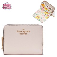 (CHAT BEFORE PURCHASE)NEW  KATE SPADE MADISON INTERIOR STRAWBERRY GARDEN PRINT SMALL ZIP AROUND BIFOLD WALLET KG618