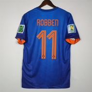 【New Style】2014 Netherlands ROBBEN V.PERSIE  Retro Football Jersey Custom T-shirt SNEIJDER -S8
