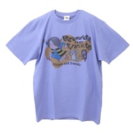 Small Planet T-shirt "GeGeGe no Kitaro" Everyone Blue XL Size<Direct From Japan>