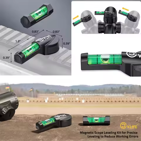 CVLIFE Scope High Visibility Bubble Level Scope Leveling Kit with Optics Leveling System Magnetic Ba