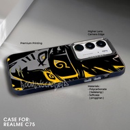 Realme C75 Case Realme Premium Matte Hard Casing - IMD Case - Hologram Motif Case 57-58