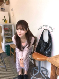 Depound French Butterfly Knot Belted Single Shoulder Bag Women Large Capacity Versatile Tote Bag Sof