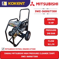 DANAU MITSUBISHI HIGH PRESSURE CLEANER [13HP] (248BAR,3600PSI,18.1L/MIN) 3WZ-3600GT1300