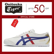 ONITSUKA TIGER Men's and Women's Sneakers - White/Dark Blue - Model MEXICO 66