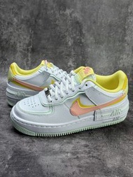 💥現貨💥 軟萌溫柔風 馬卡龍撞色 空軍一號隱形增高女鞋 Nike Air Force 1 Shadow 休閒運動板鞋 | 荔枝紋耐磨鞋面 | 內置Air緩衝氣墊 | 鵝黃+淡粉+薄荷綠清新配色 | 輕